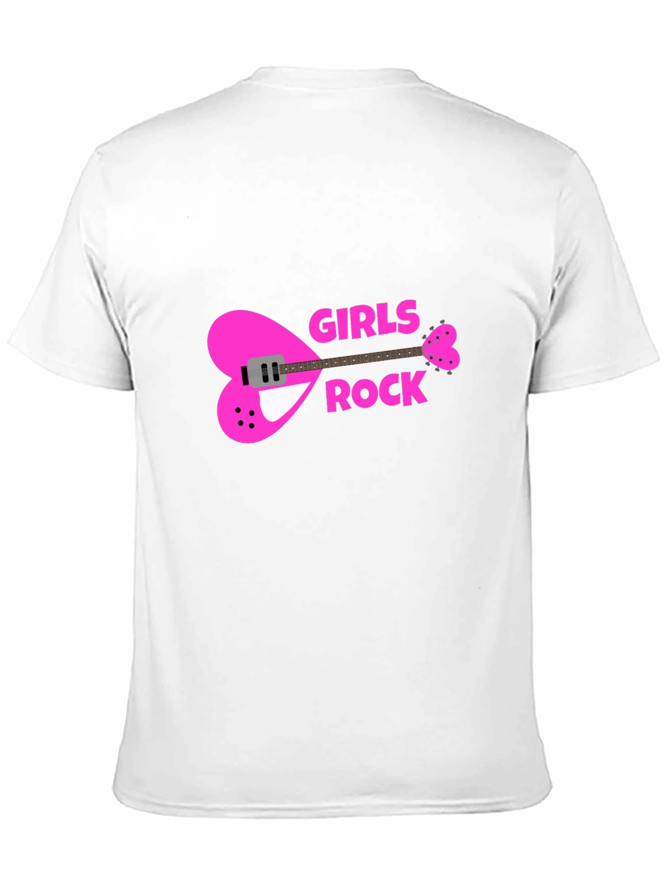 Girls Rock Heart Guitar T-Shirt