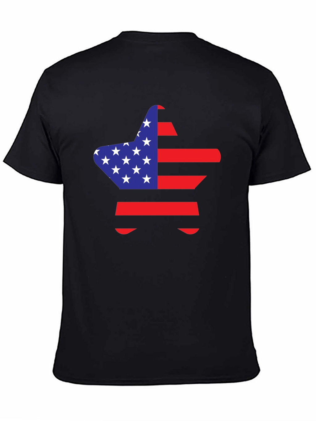 American Flag Star Graphic T-Shirt