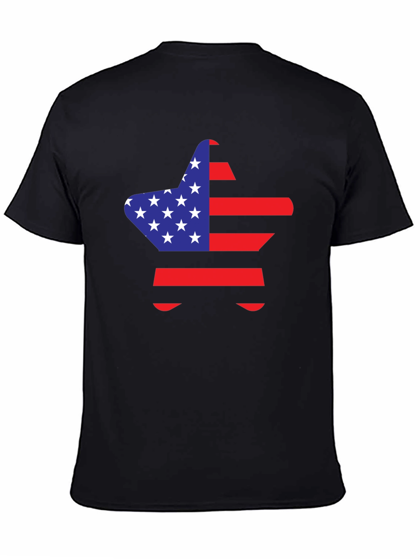 American Flag Star Graphic T-Shirt