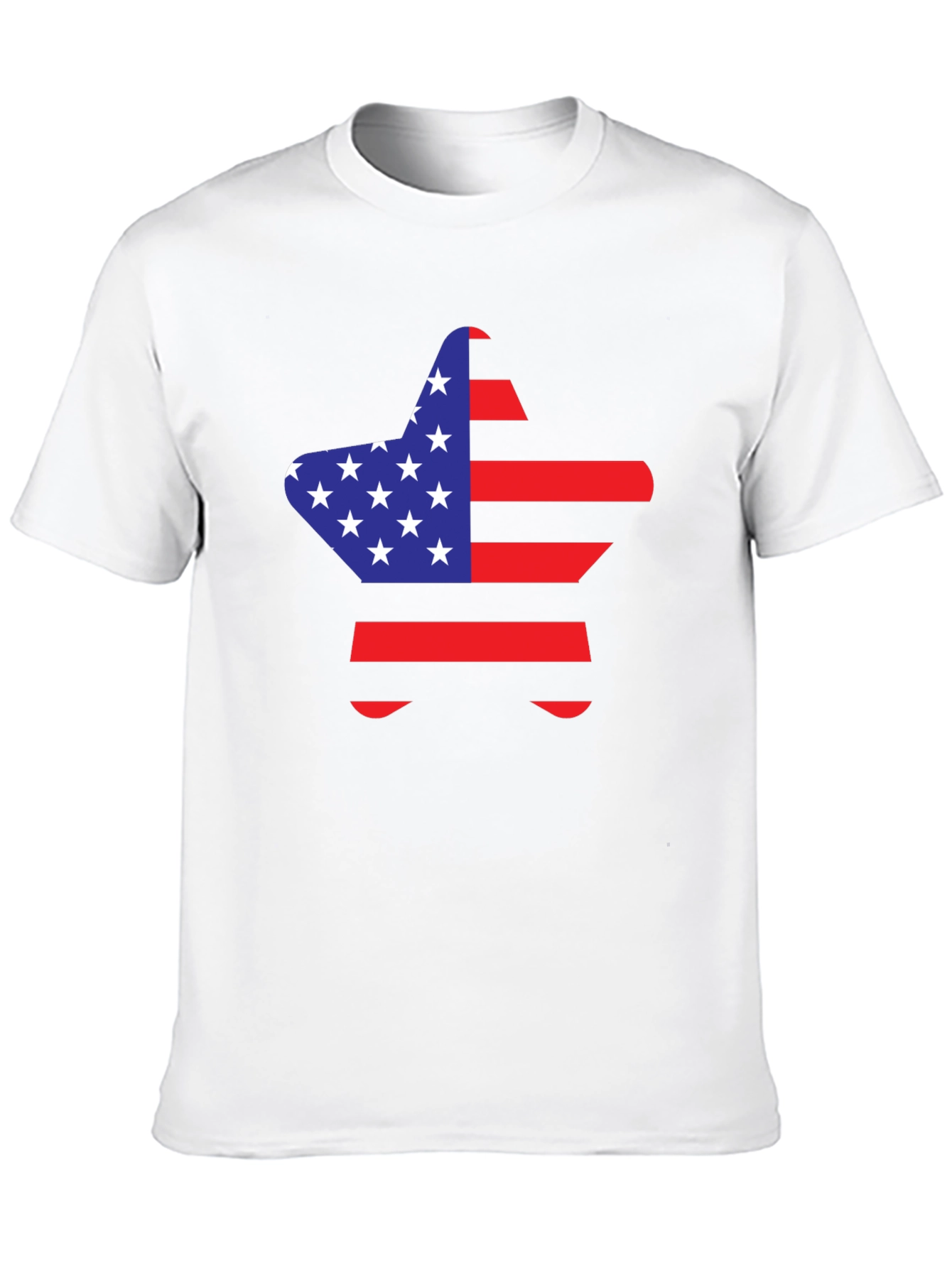 American Flag Star Graphic T-Shirt