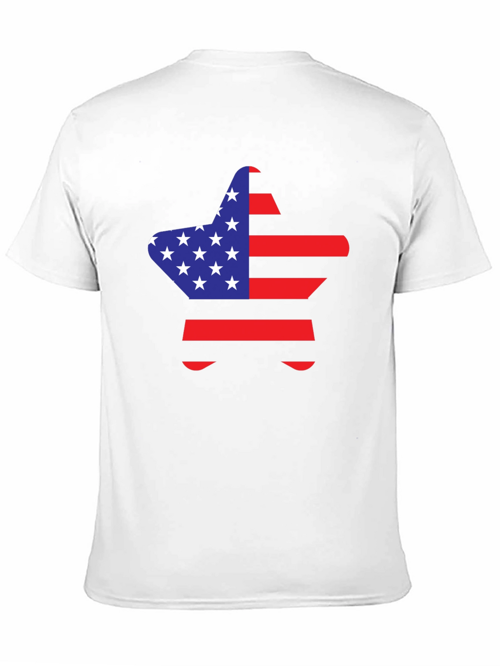 American Flag Star Graphic T-Shirt