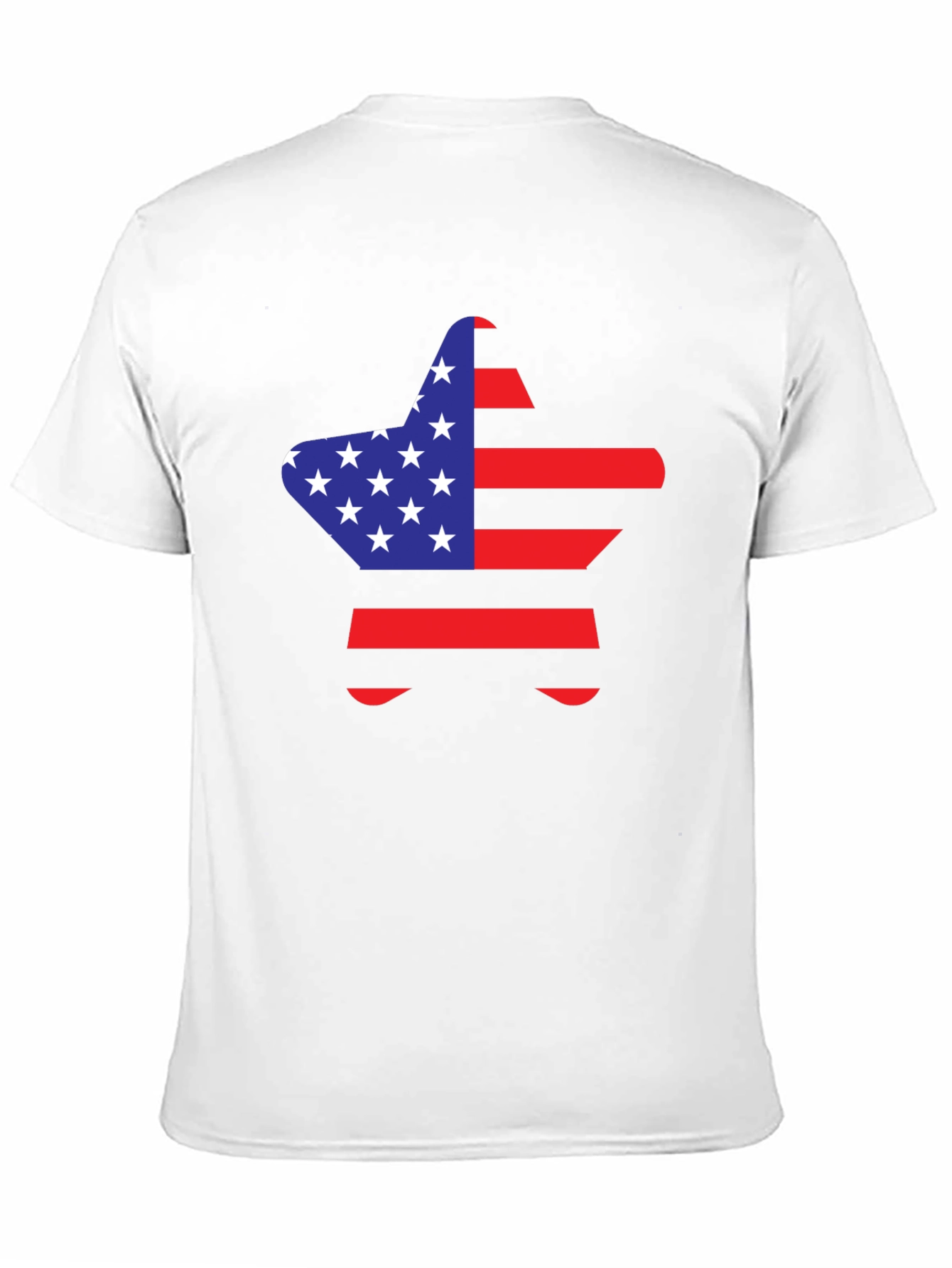 American Flag Star Graphic T-Shirt