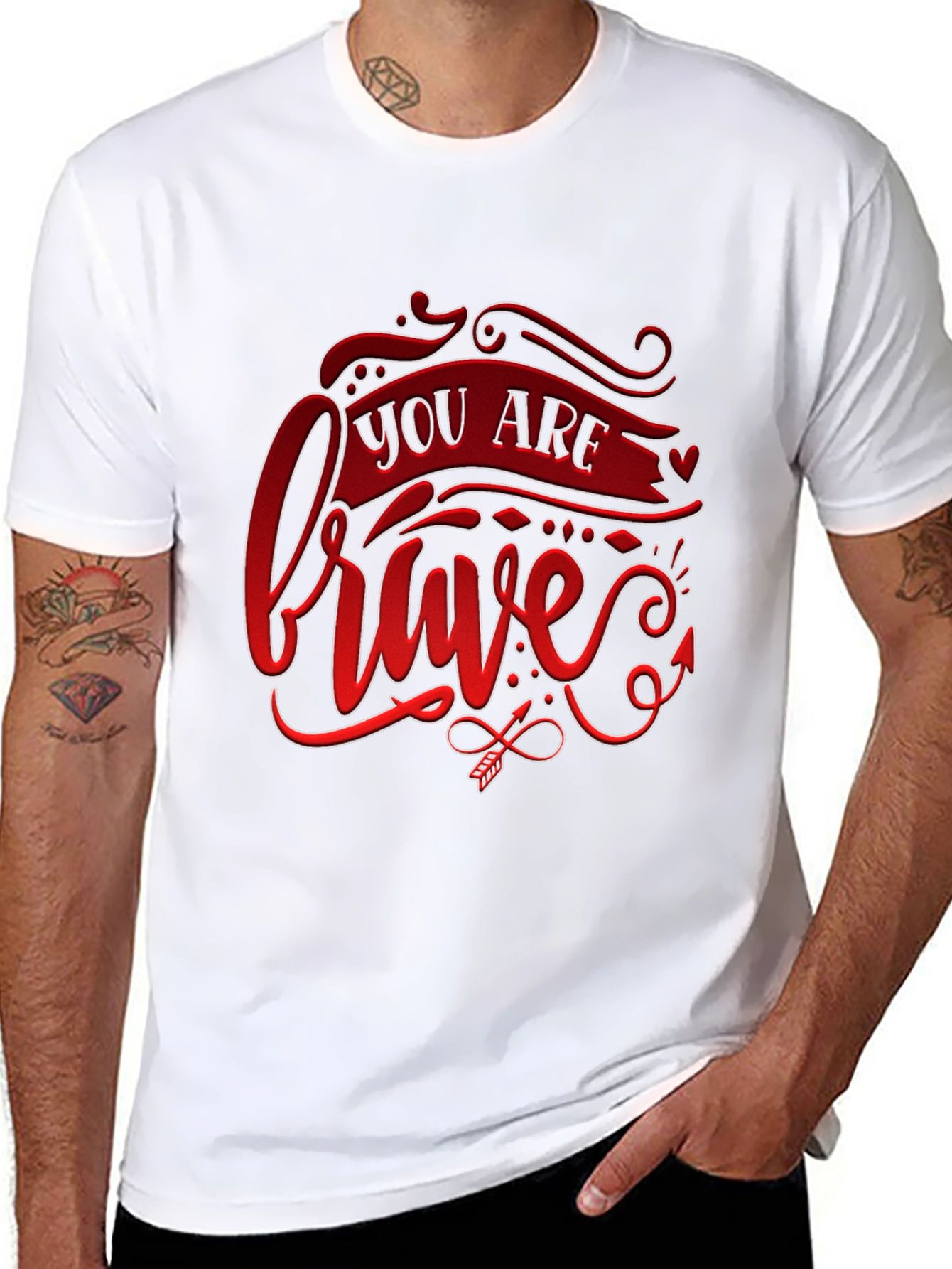 Brave Graphic Tee - Stylish & Inspiring!