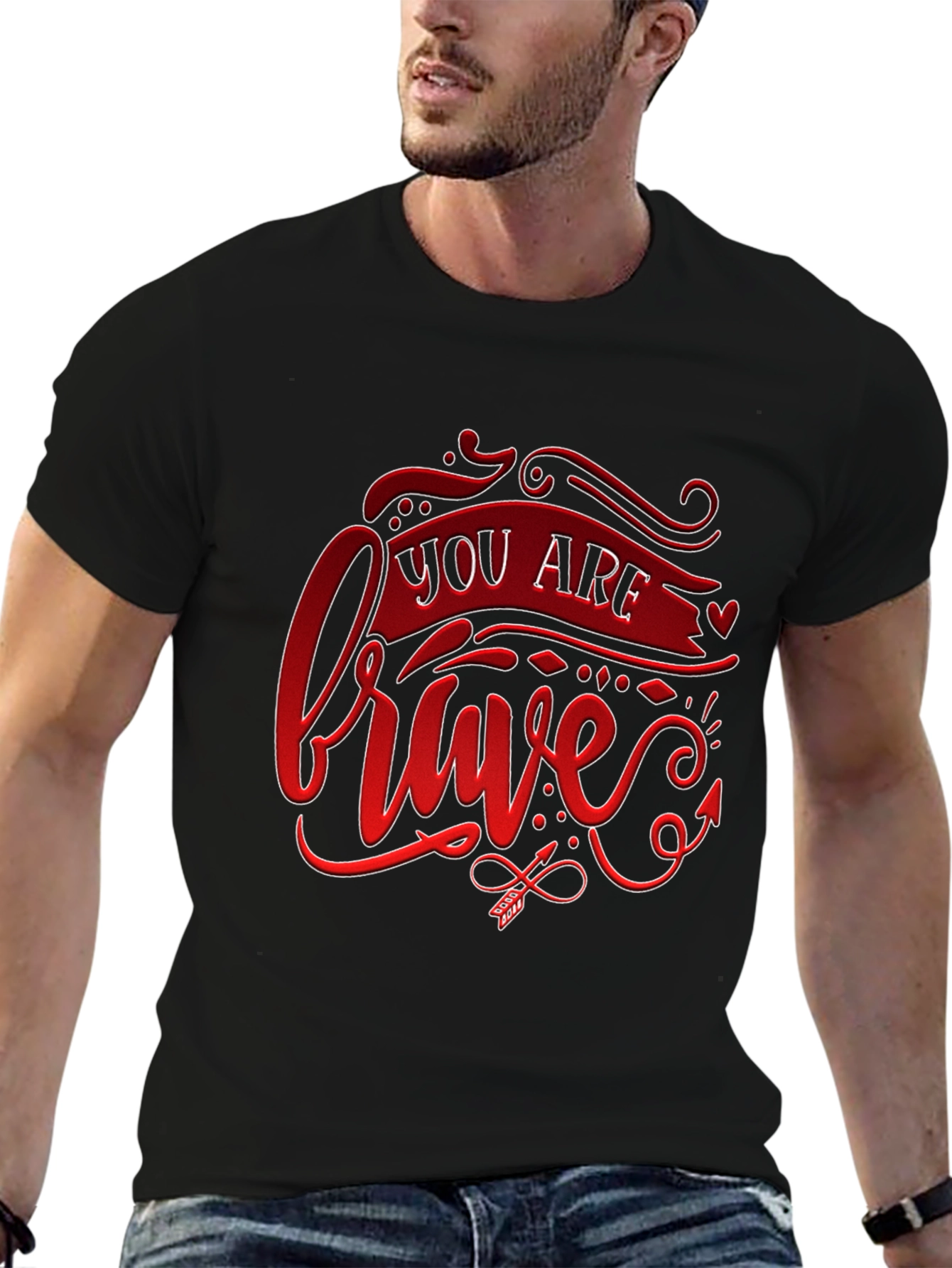 Brave Graphic Tee - Stylish & Inspiring!