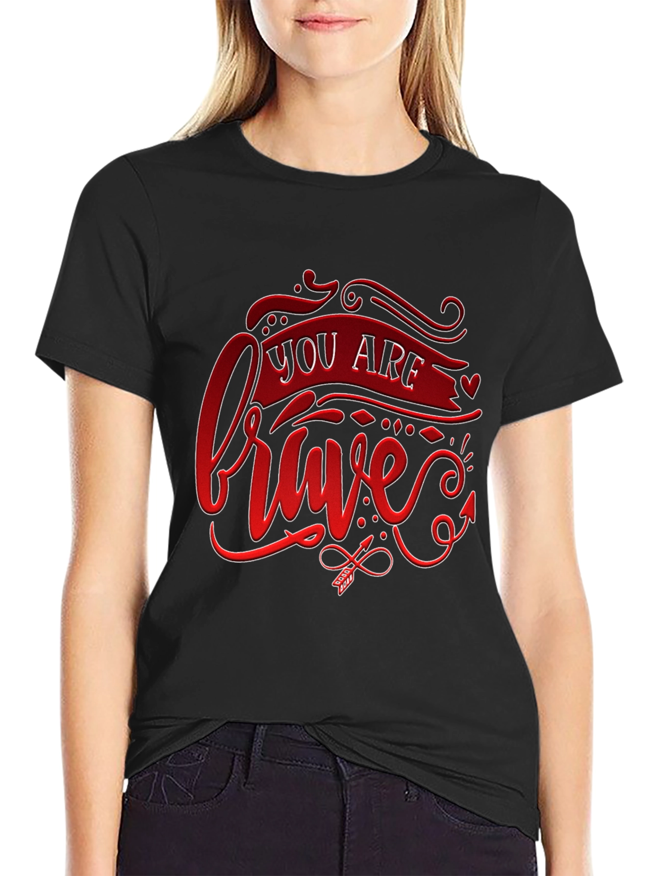 Brave Graphic Tee - Stylish & Inspiring!
