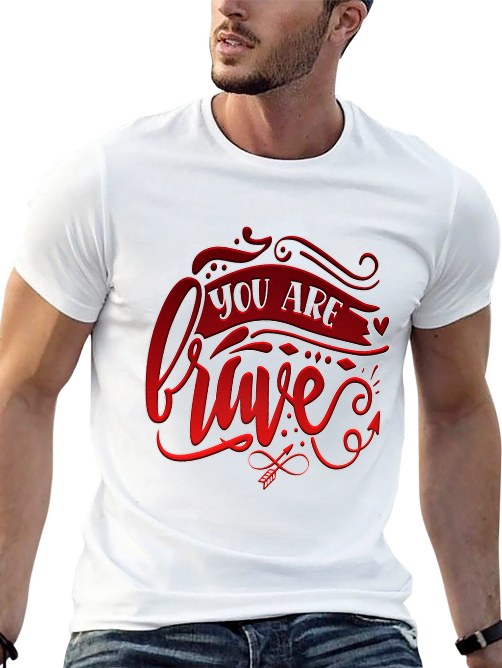 Brave Graphic Tee - Stylish & Inspiring!