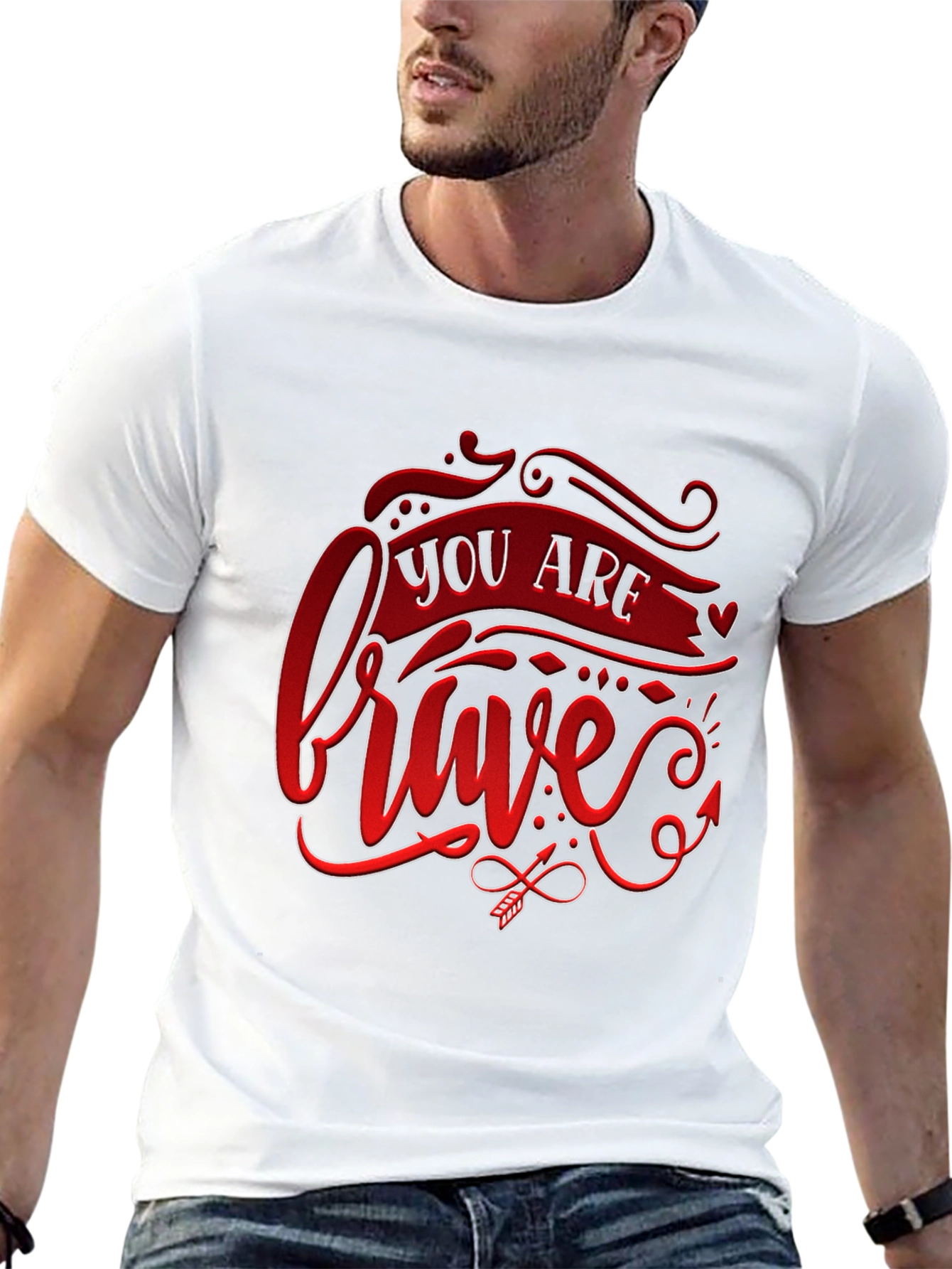 Brave Graphic Tee - Stylish & Inspiring!