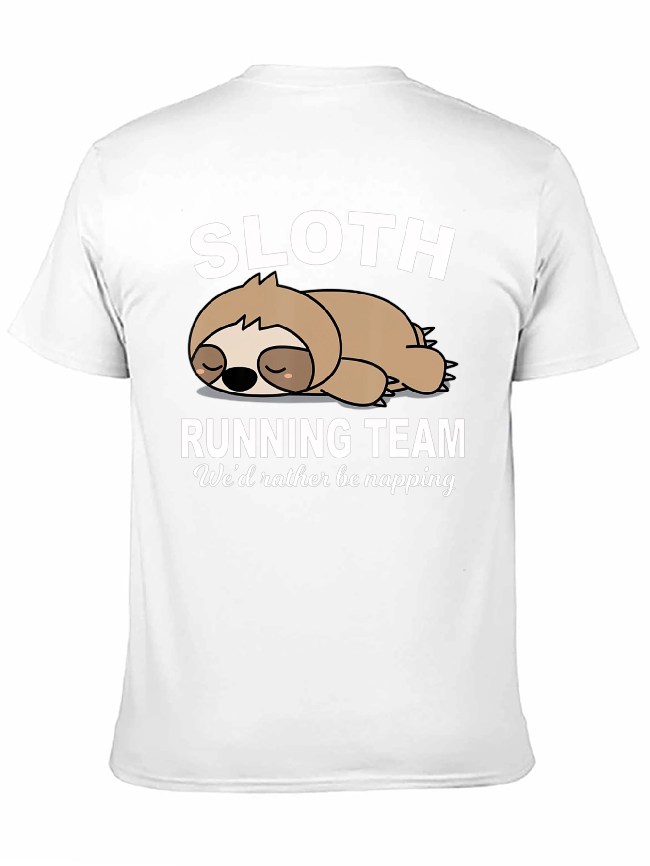 Sloth Running Team Funny Graphic T-Shirt
