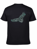 Eagle Graphic T-Shirt - Black Cotton Blend