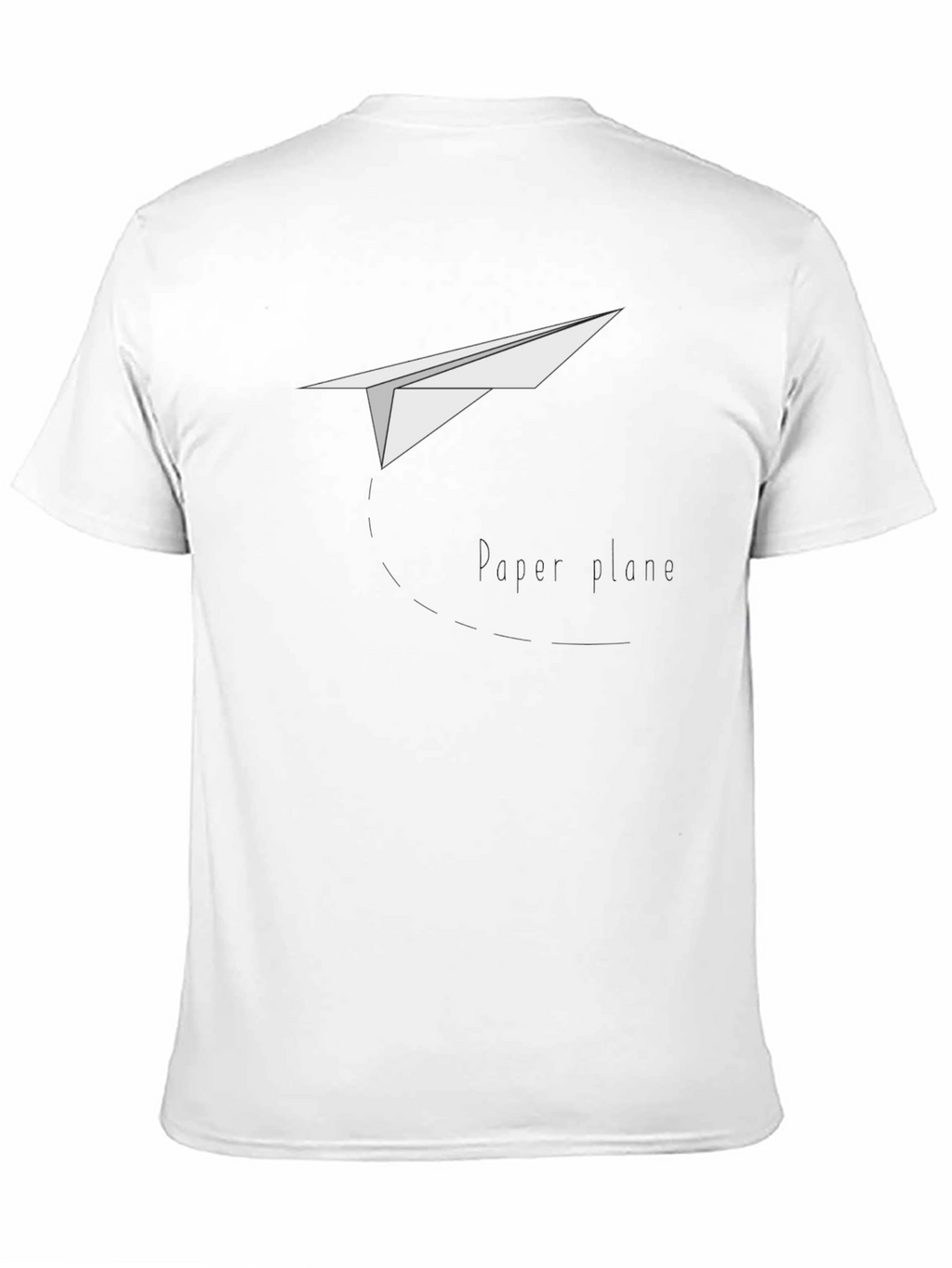 Paper Plane Graphic T-Shirt - Classic Crew Neck