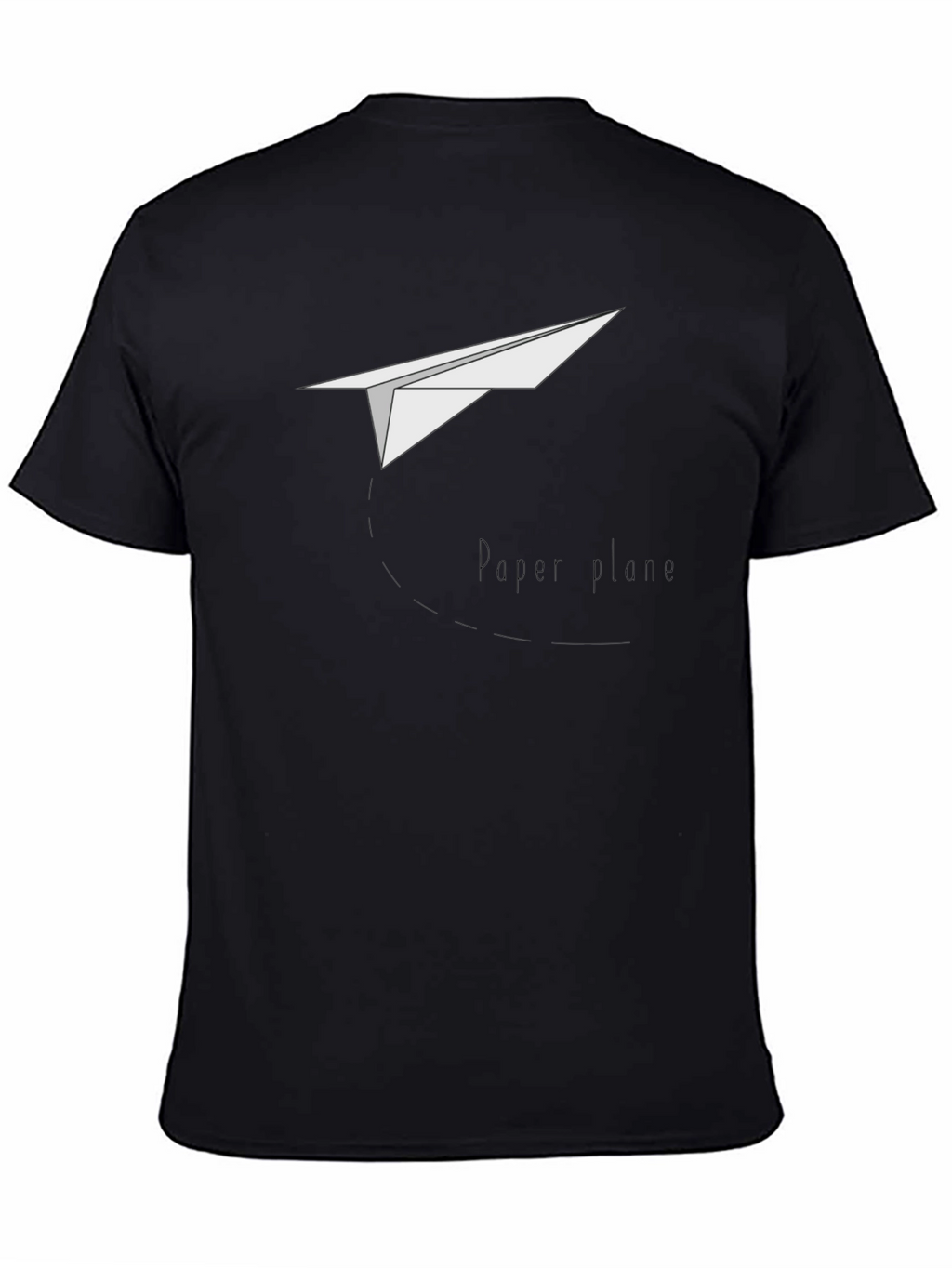 Paper Plane Graphic T-Shirt - Classic Crew Neck