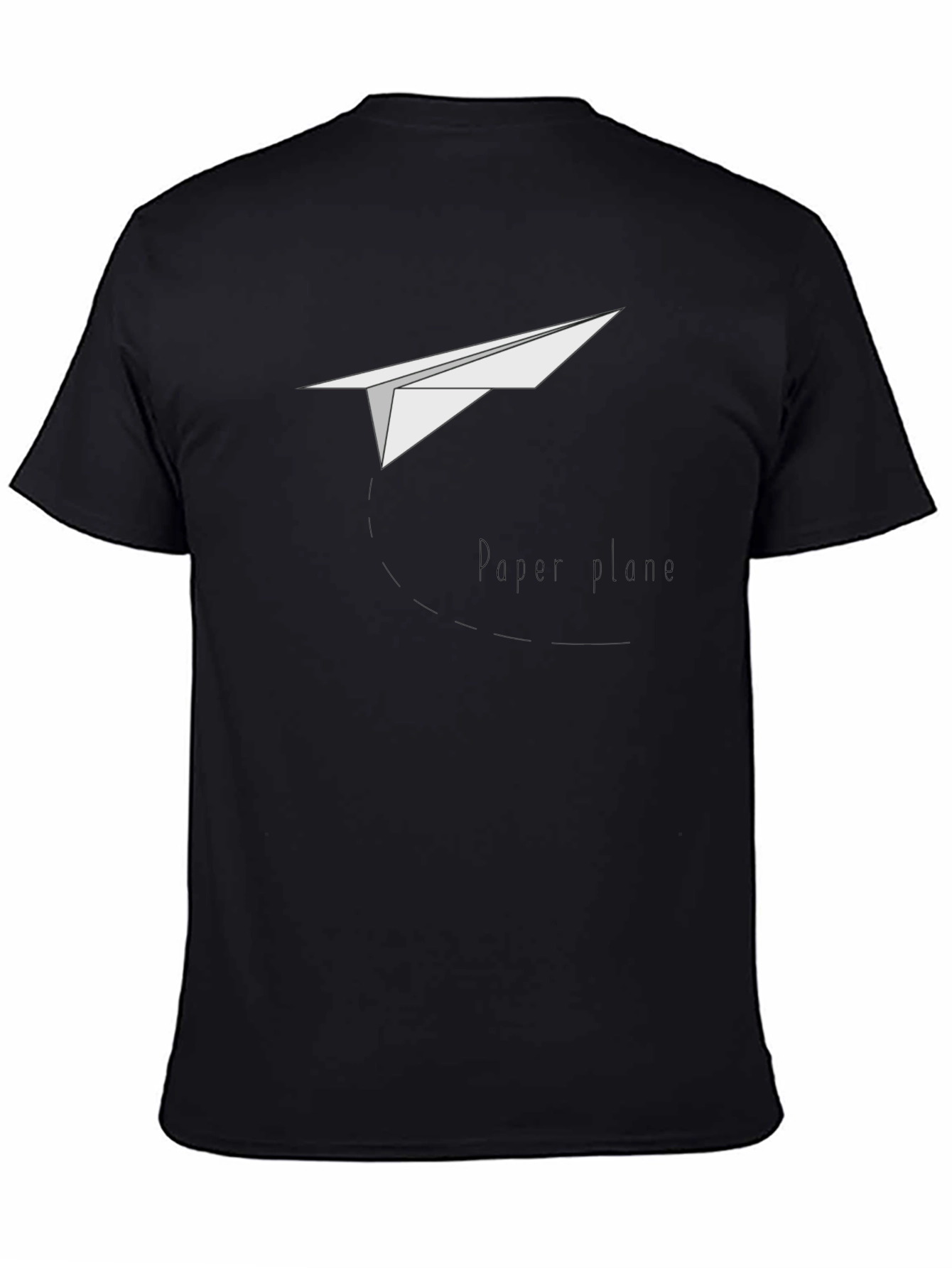 Paper Plane Graphic T-Shirt - Classic Crew Neck