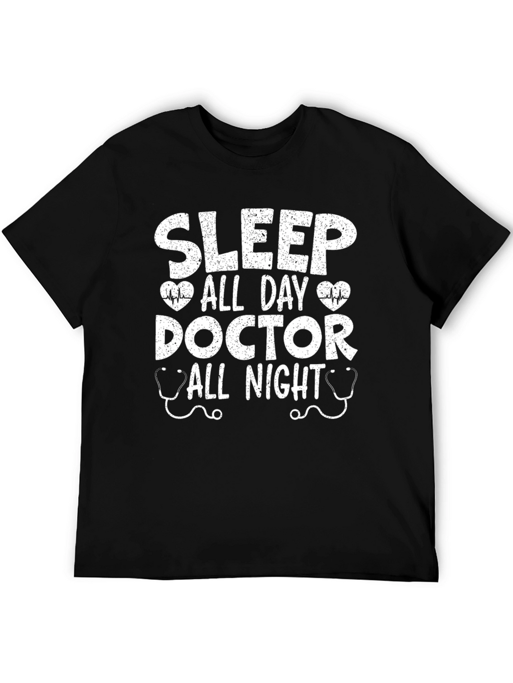 Doctor Sleep All Day All Night Black T-Shirt