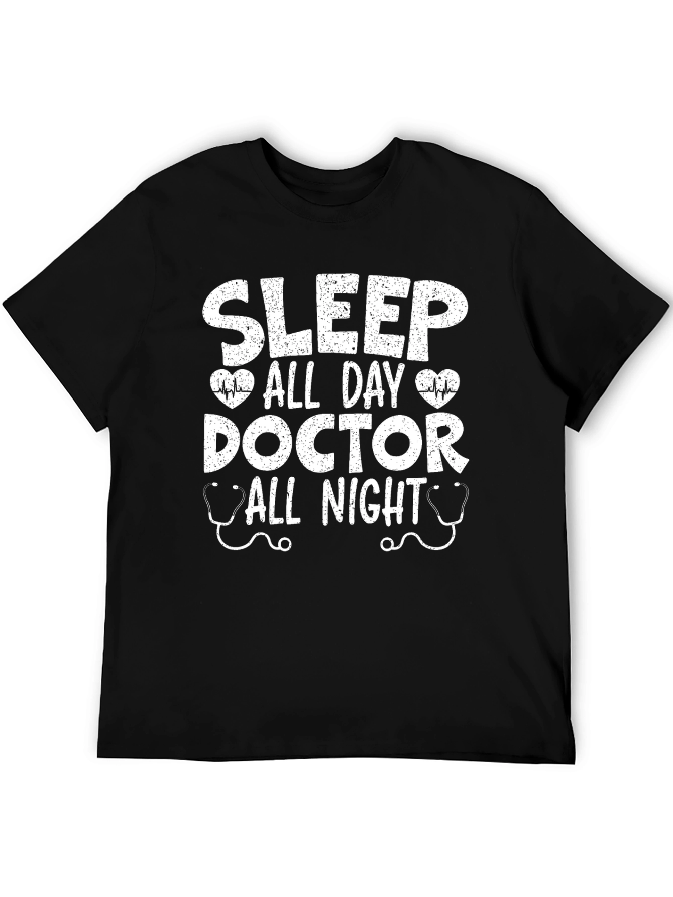 Doctor Sleep All Day All Night Black T-Shirt