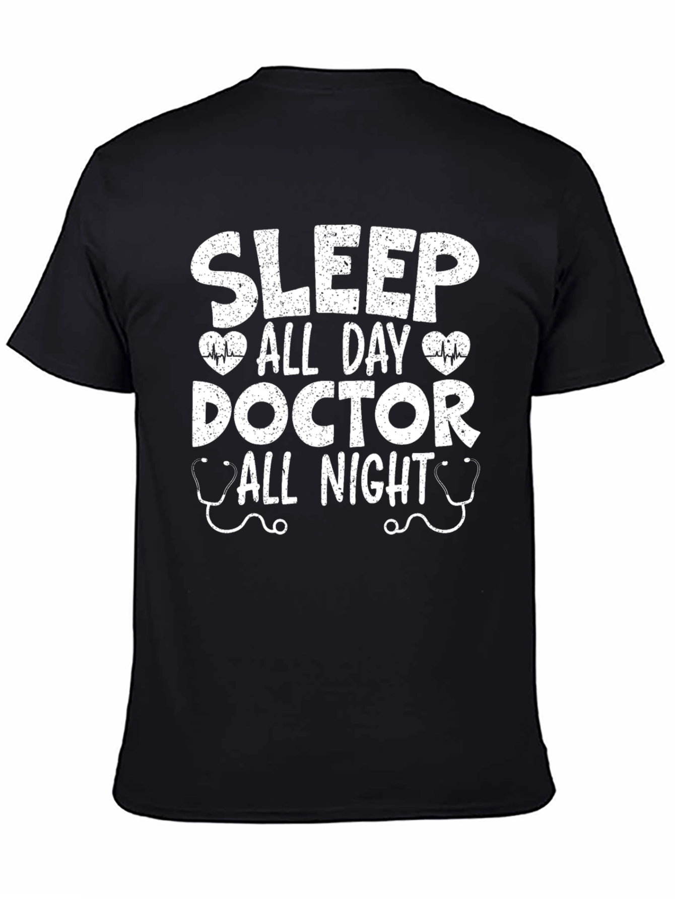 Doctor Sleep All Day All Night Black T-Shirt
