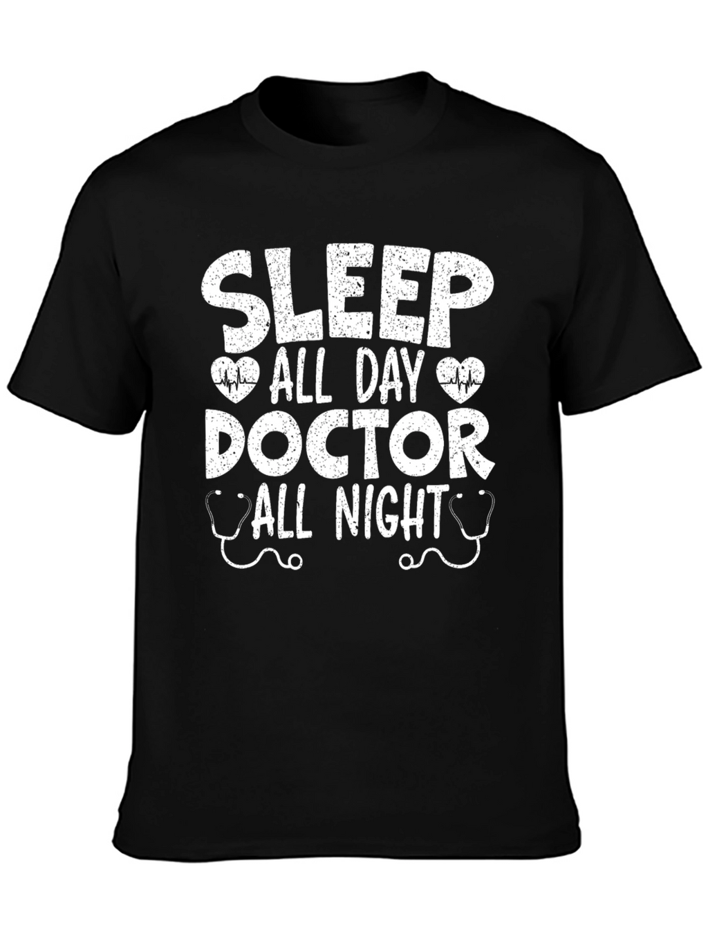 Doctor Sleep All Day All Night Black T-Shirt