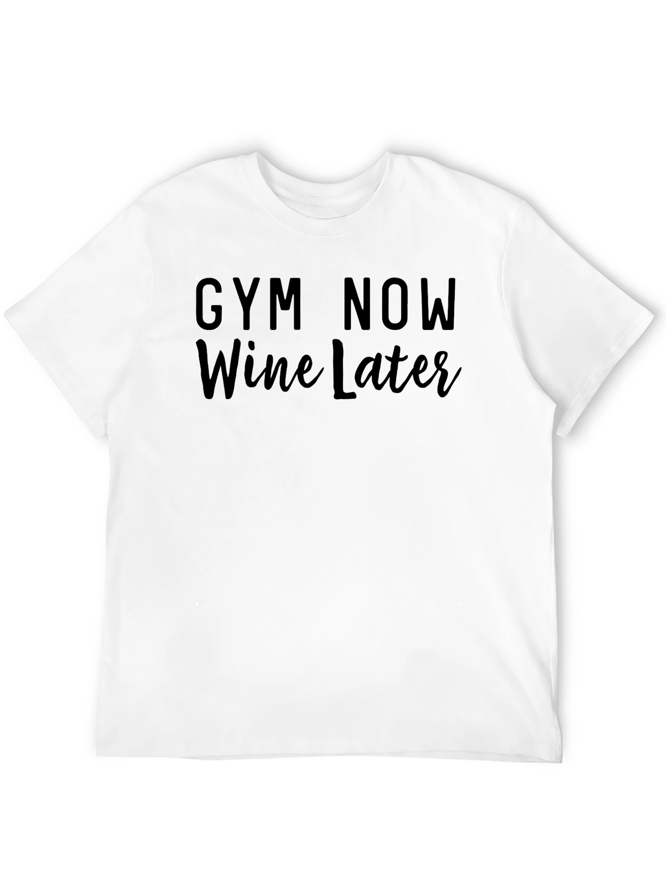 Gym Now Wine Later Graphic Tee