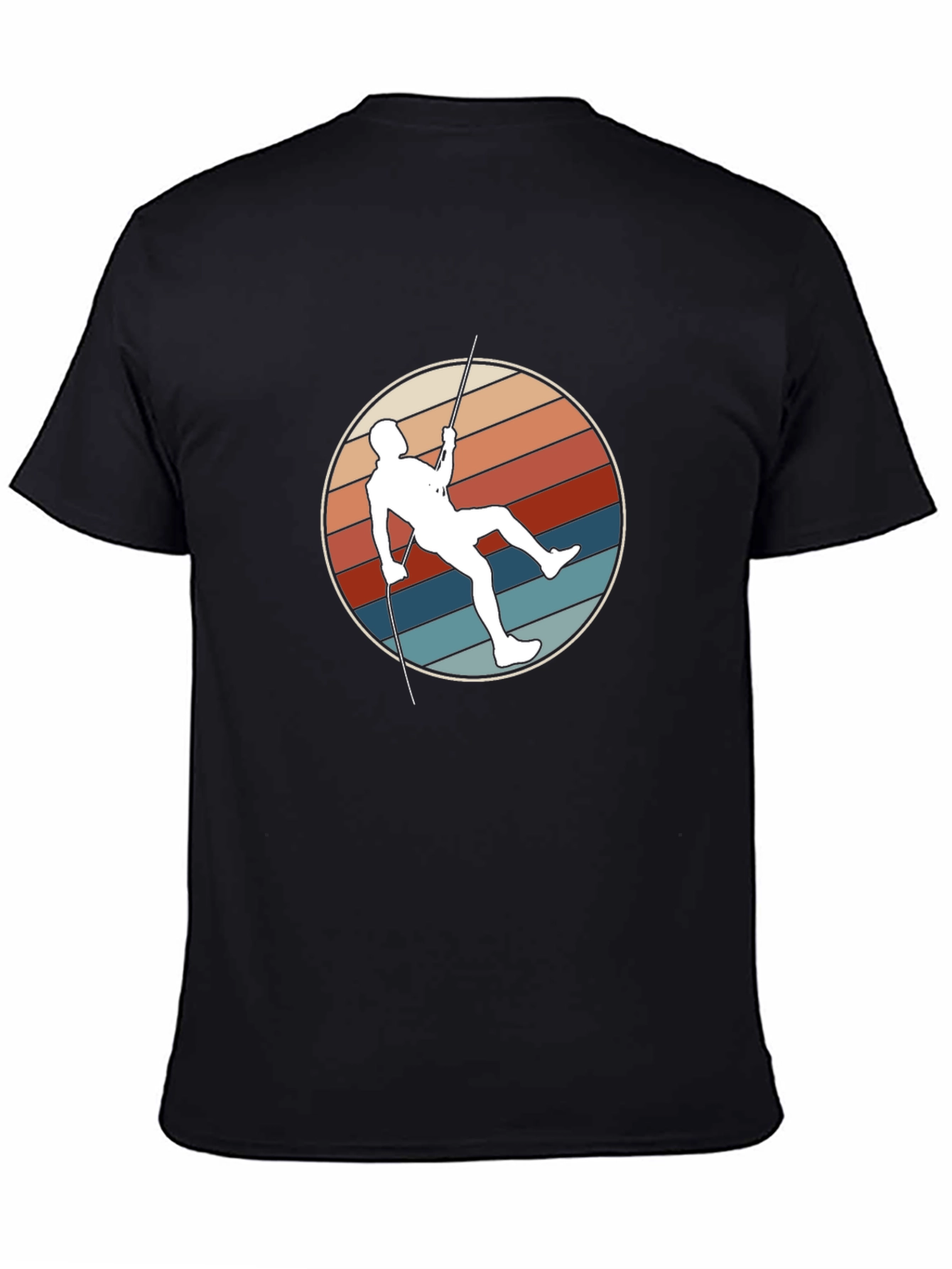 Retro Climbing T-Shirt - Vintage Style Climber Design