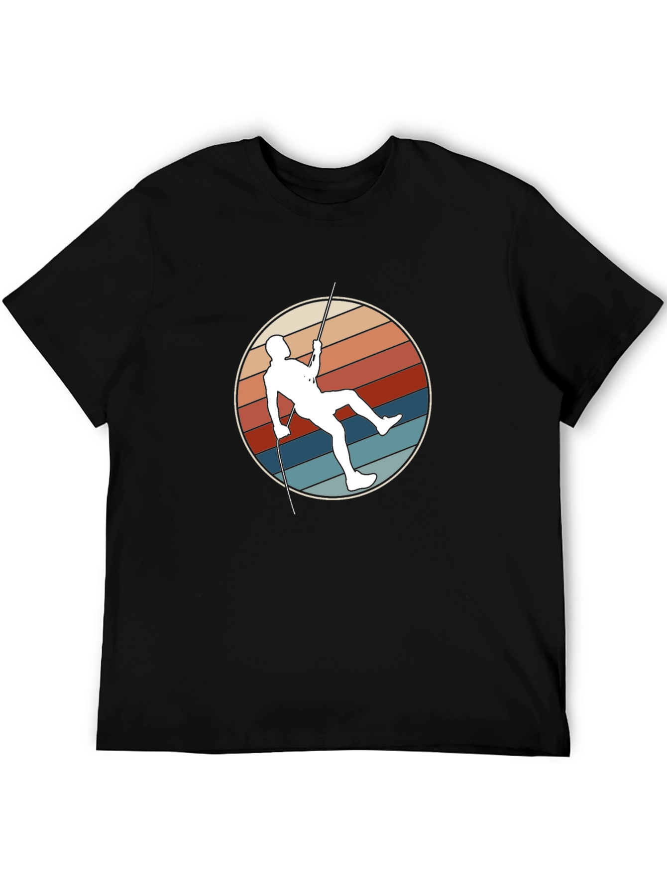 Retro Climbing T-Shirt - Vintage Style Climber Design