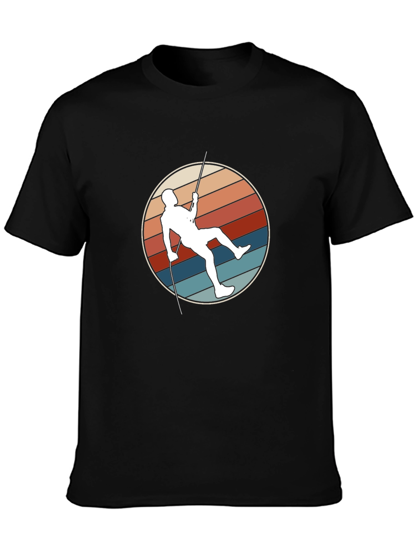 Retro Climbing T-Shirt - Vintage Style Climber Design
