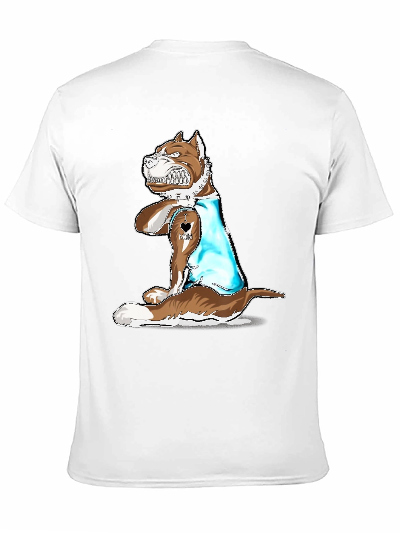 Dog Lover T-Shirt - I Love Mom Tattoo