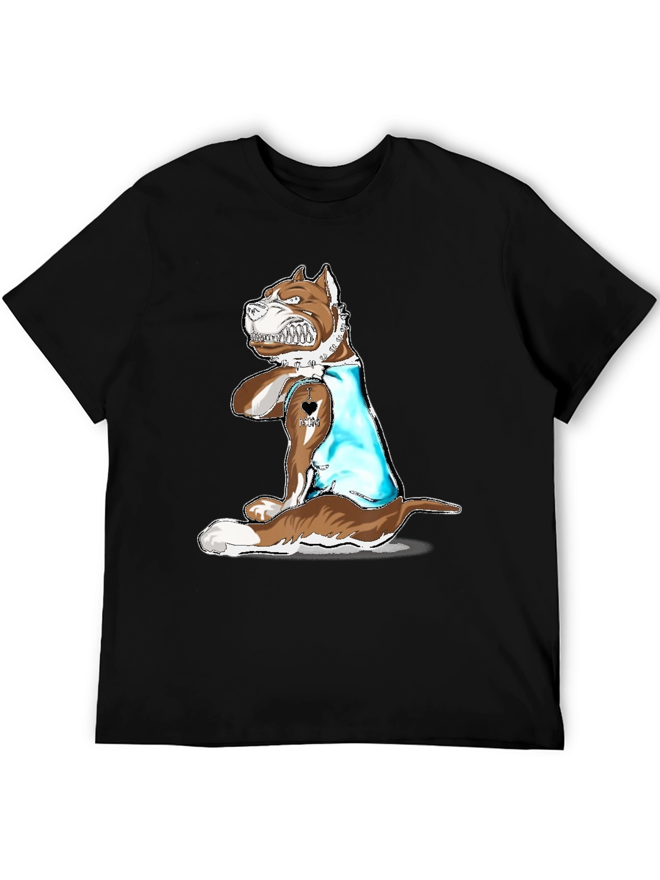 Dog Lover T-Shirt - I Love Mom Tattoo