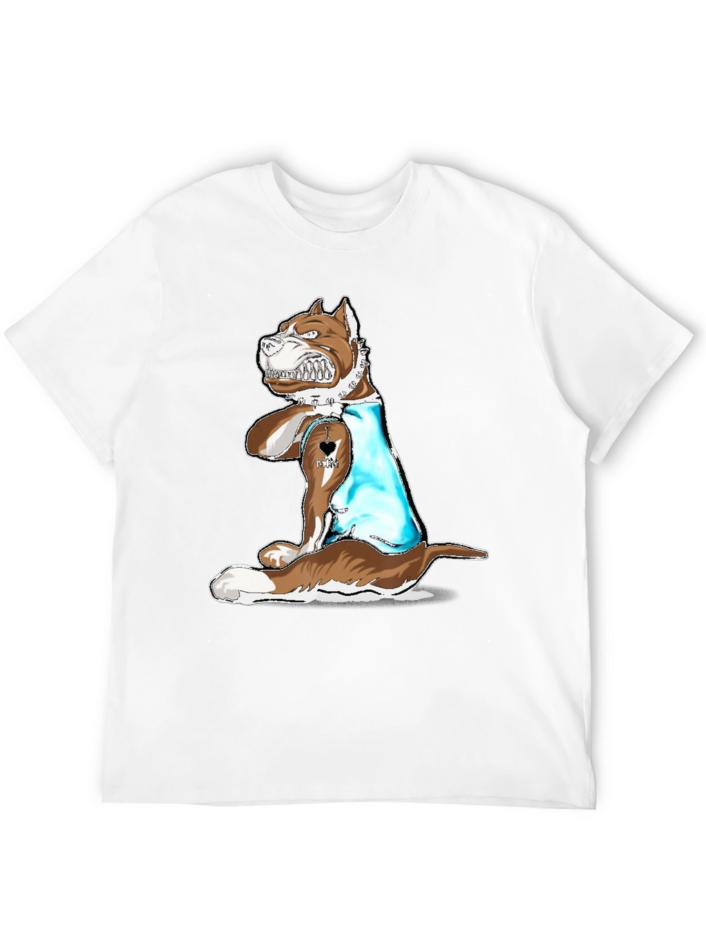 Dog Lover T-Shirt - I Love Mom Tattoo