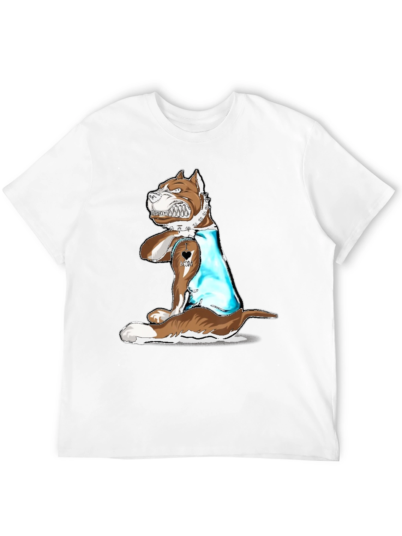 Dog Lover T-Shirt - I Love Mom Tattoo