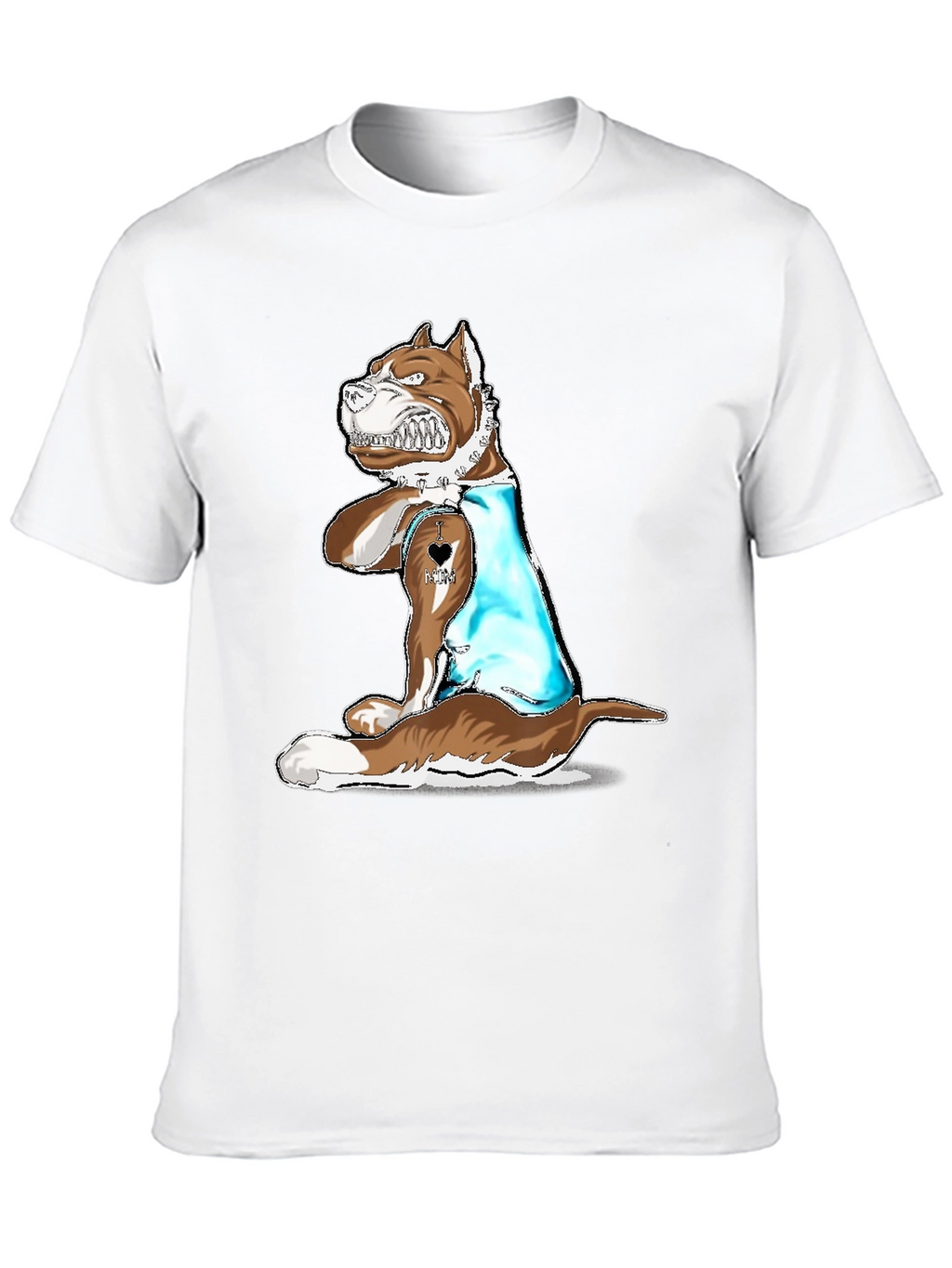 Dog Lover T-Shirt - I Love Mom Tattoo
