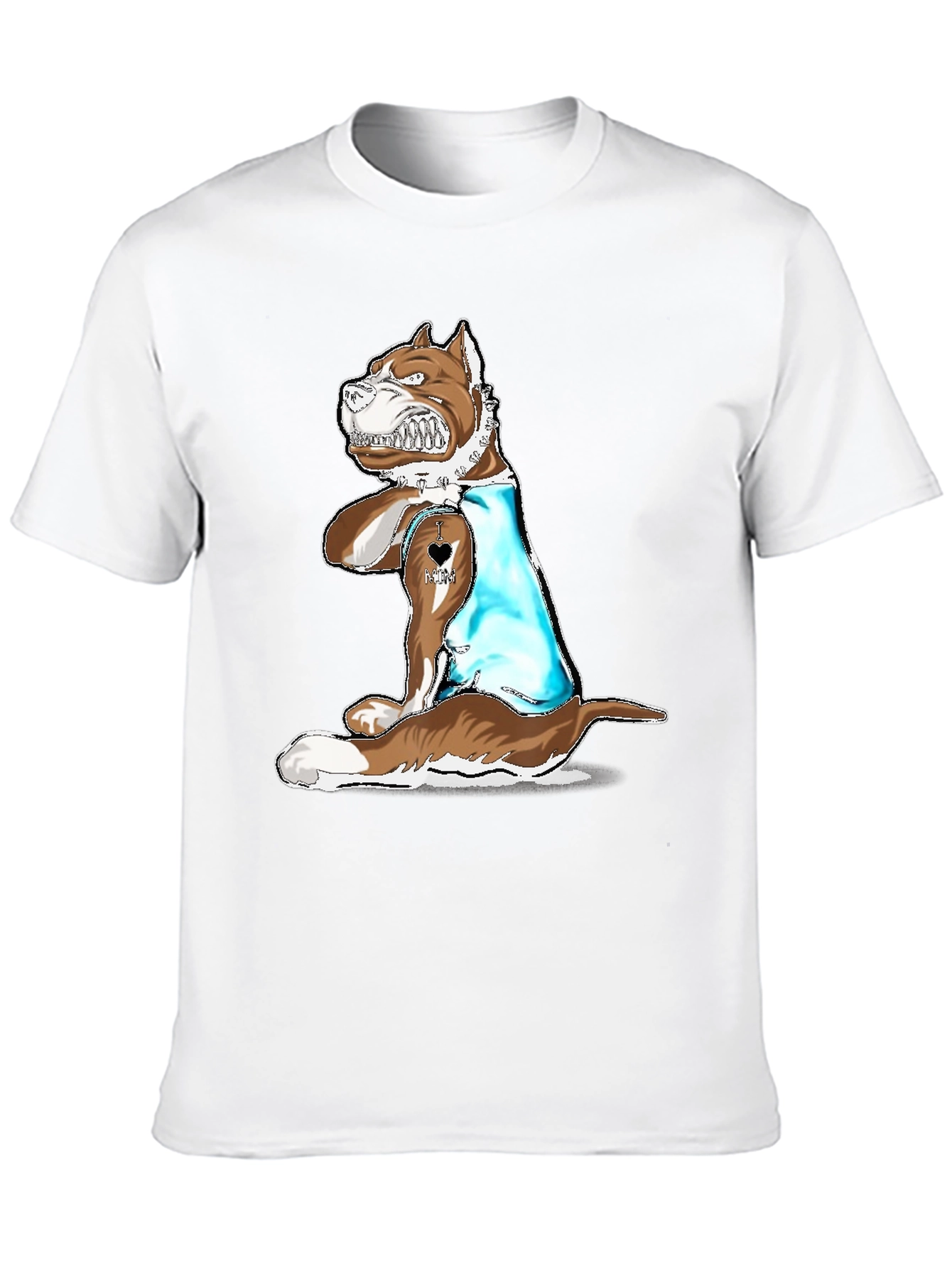 Dog Lover T-Shirt - I Love Mom Tattoo