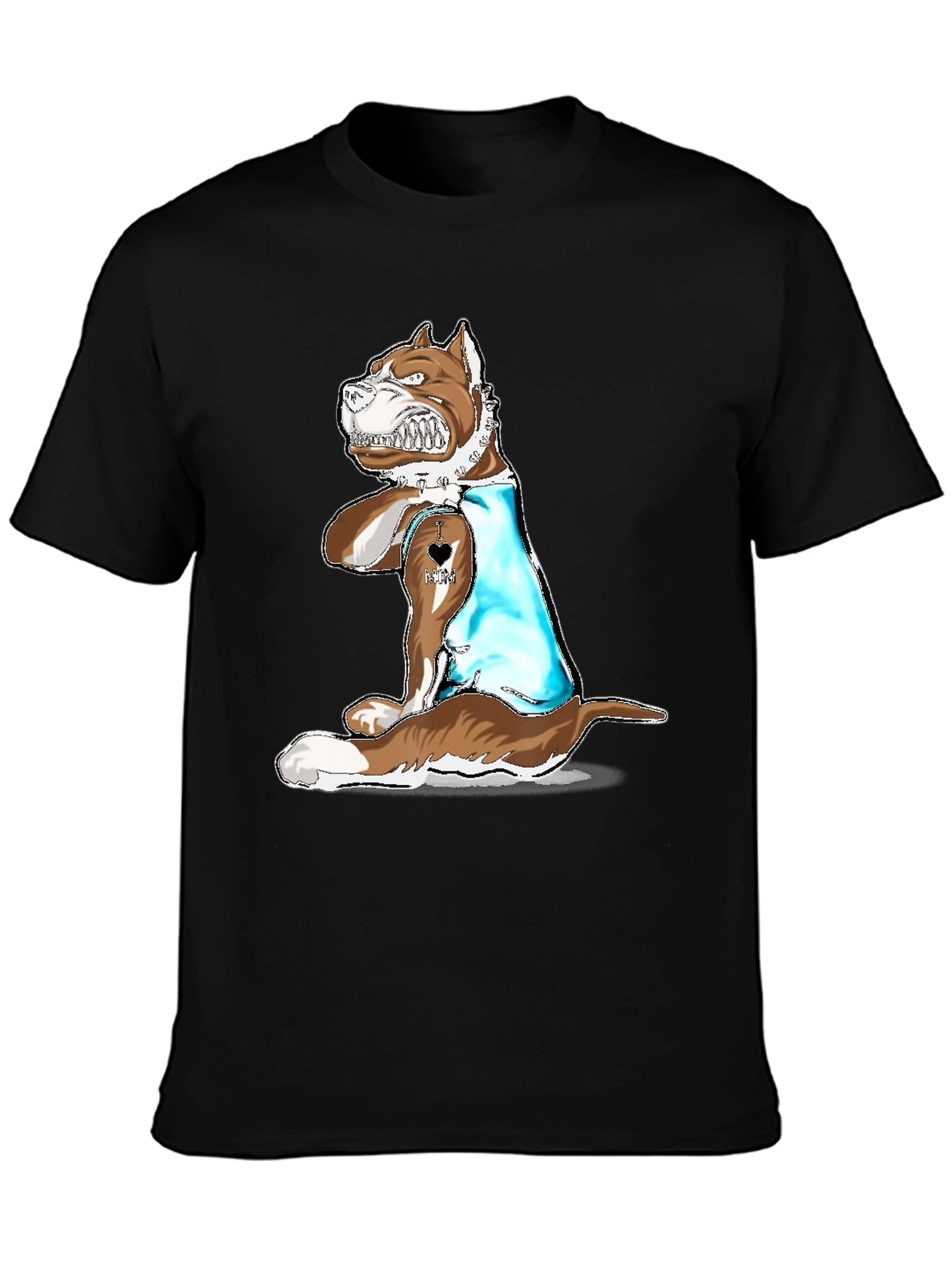 Dog Lover T-Shirt - I Love Mom Tattoo