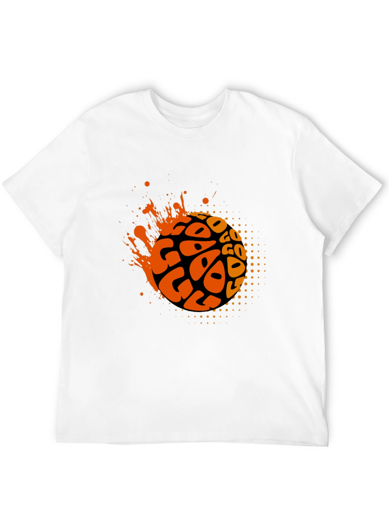 Stylish Black GO Graphic Tee for Men