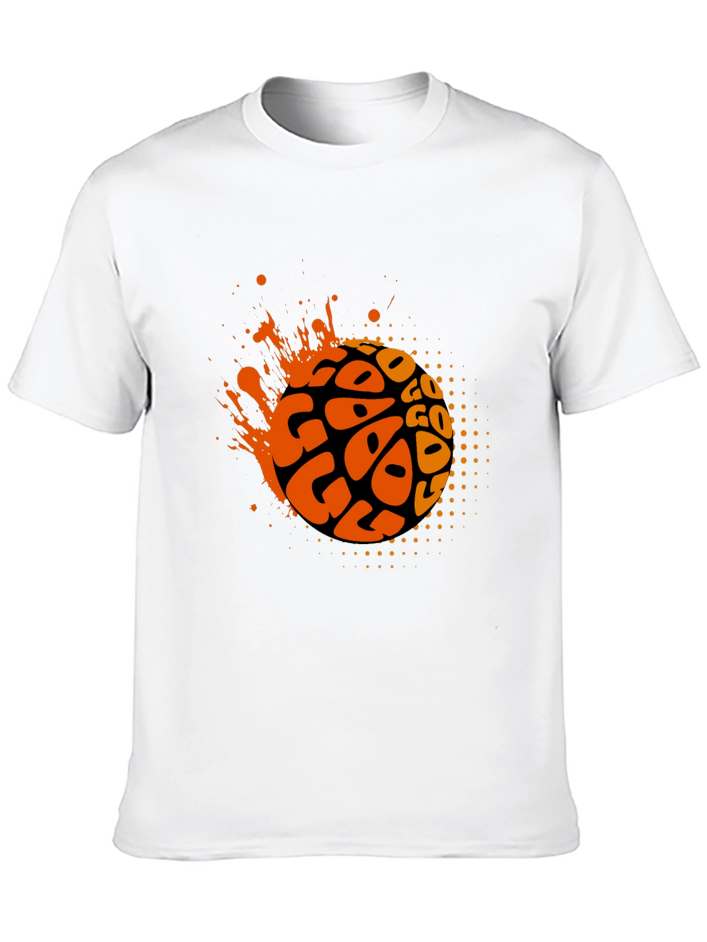 Stylish Black GO Graphic Tee for Men