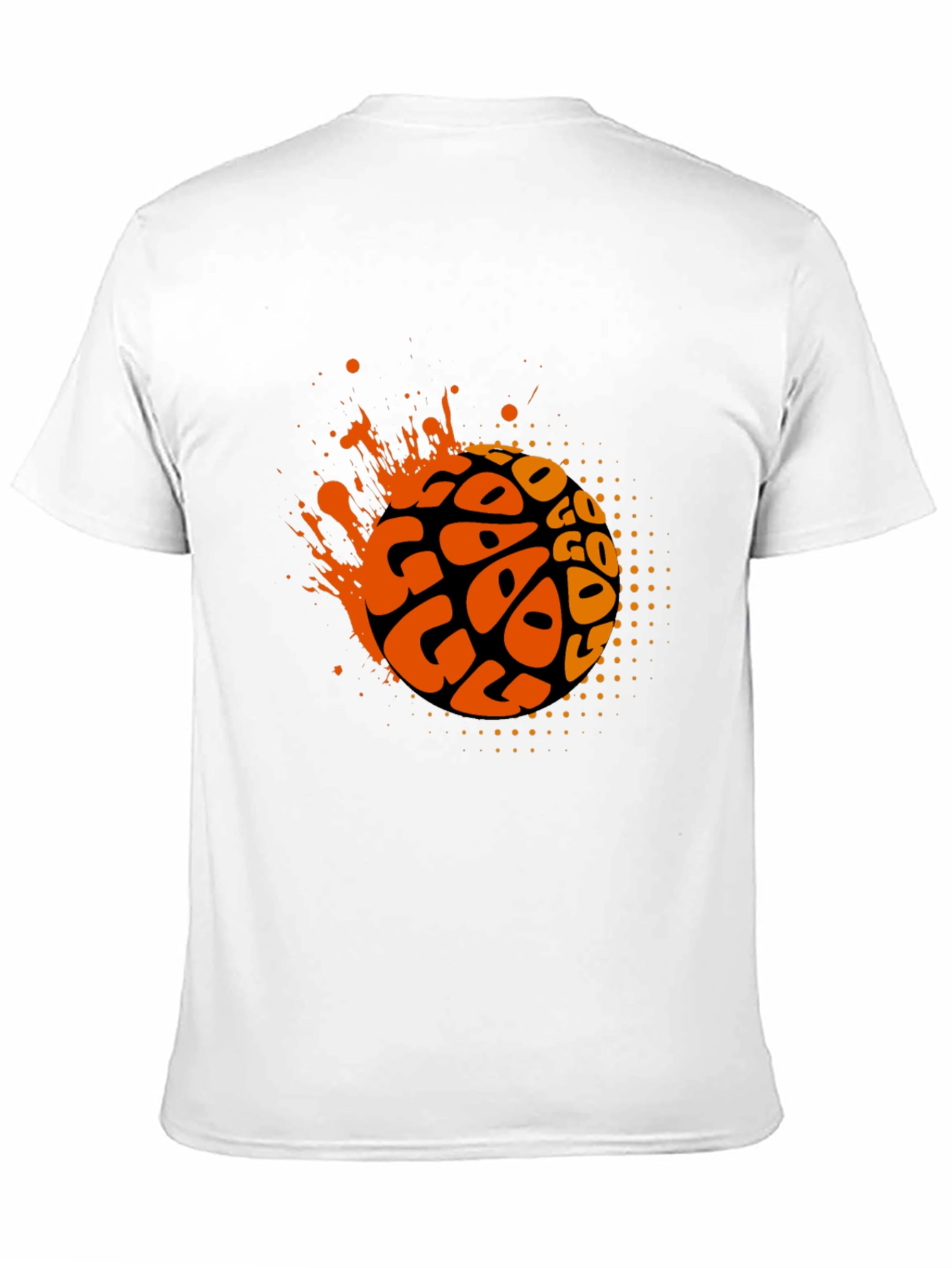 Stylish Black GO Graphic Tee for Men
