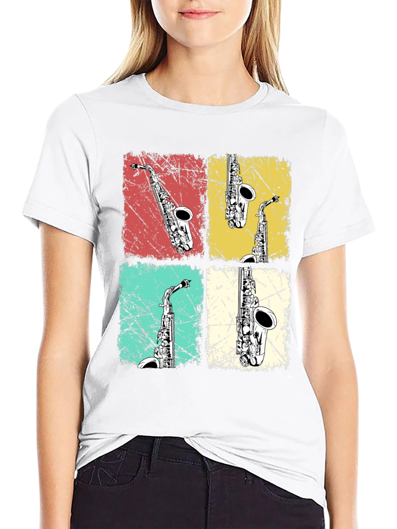 Vintage Saxophone Music Lover T-Shirt