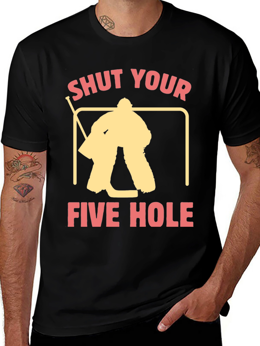 Shut Your Five Hole Hockey T-Shirt