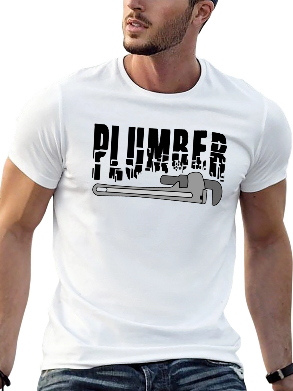 Plumber Graphic T-Shirt - Black