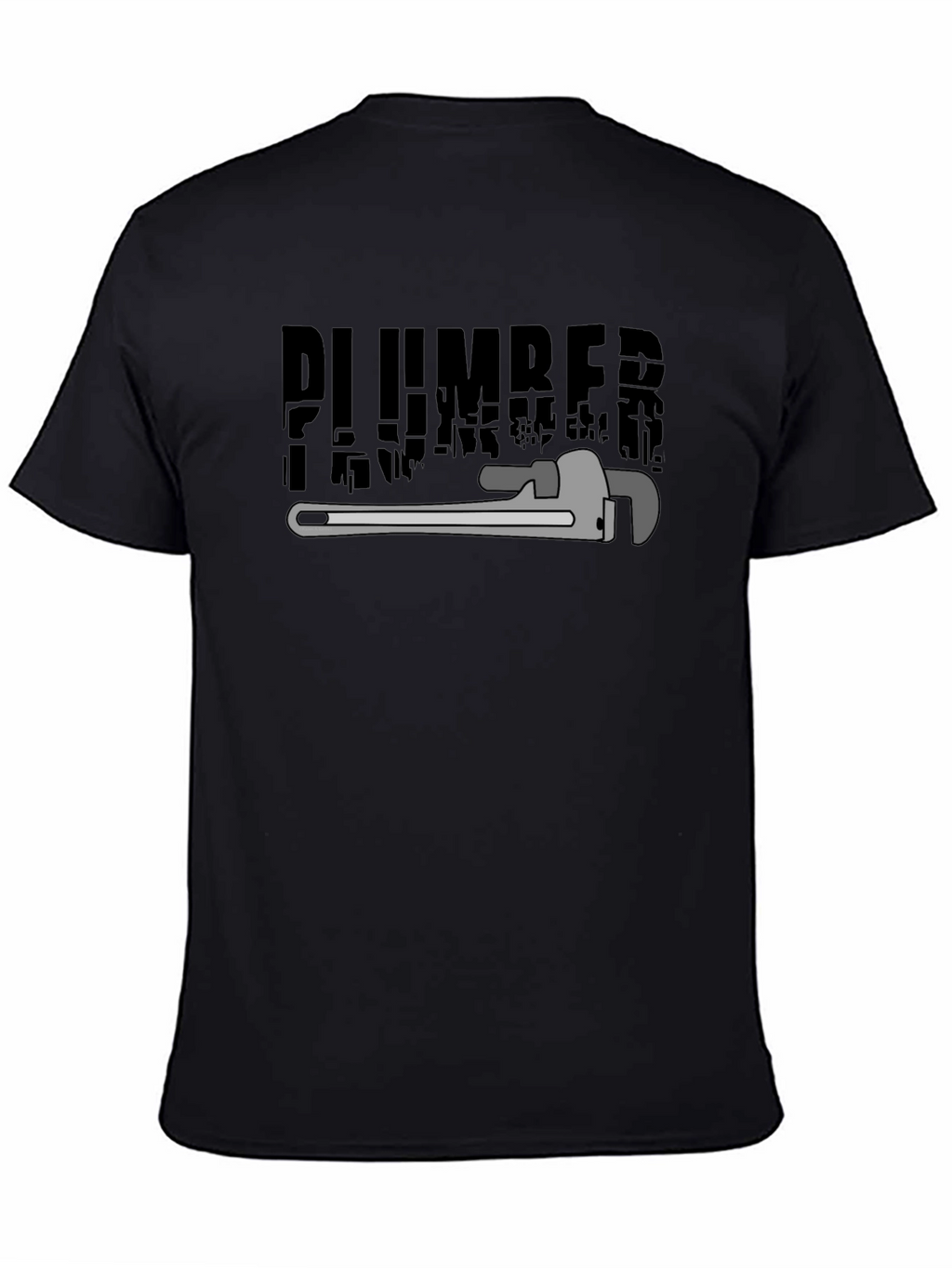 Plumber Graphic T-Shirt - Black