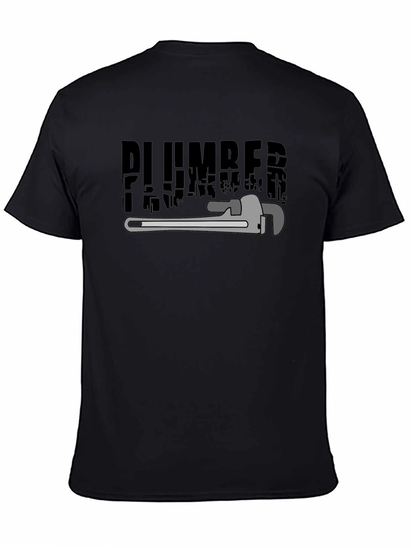 Plumber Graphic T-Shirt - Black