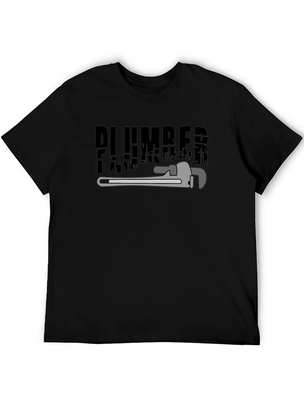 Plumber Graphic T-Shirt - Black