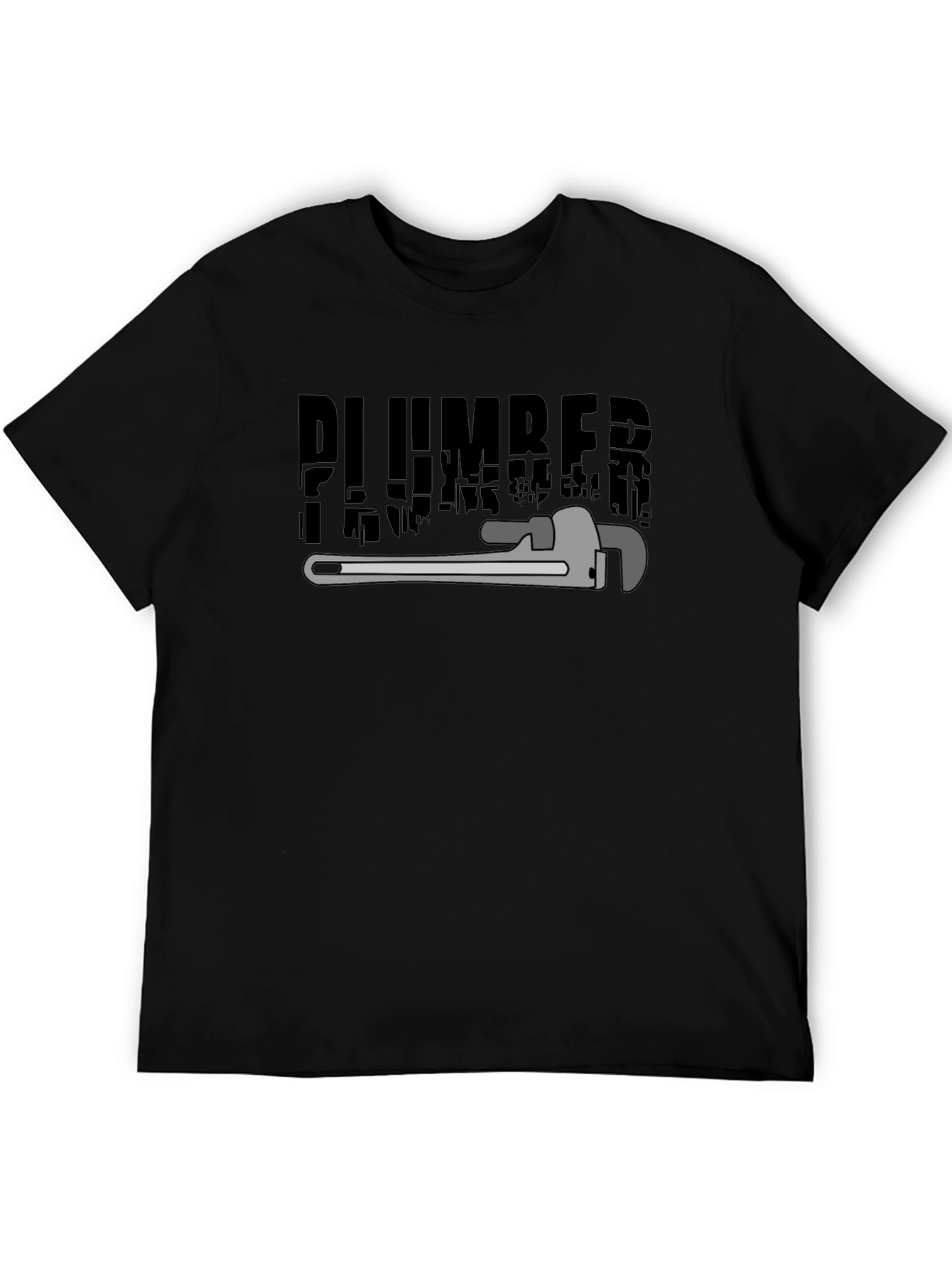 Plumber Graphic T-Shirt - Black