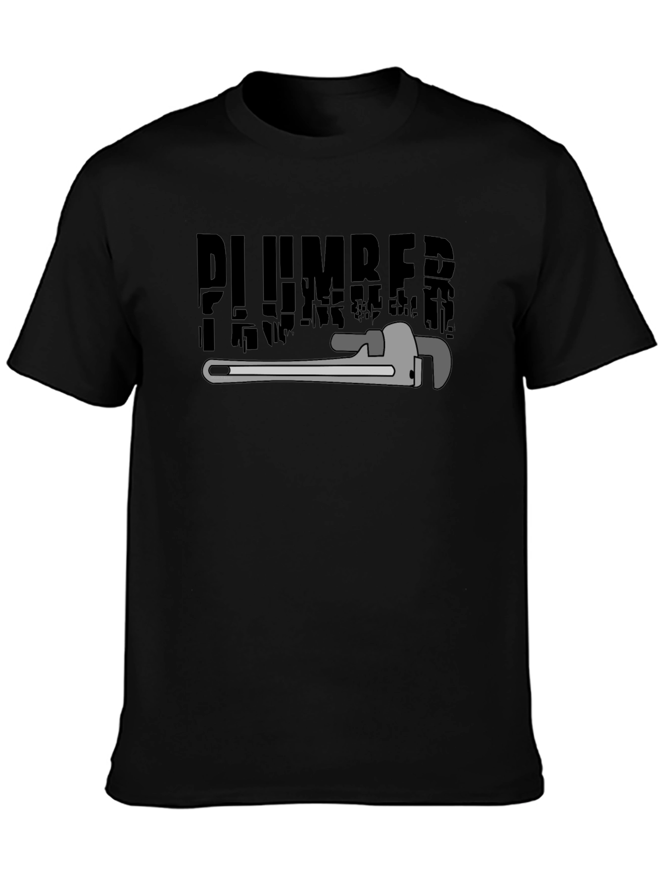 Plumber Graphic T-Shirt - Black