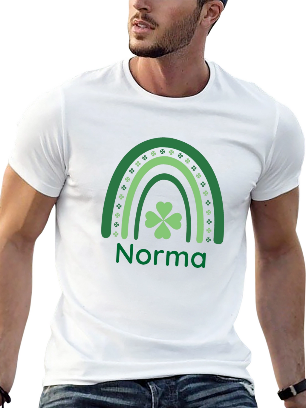 Norma Shamrock Rainbow St. Patricks Day T-Shirt
