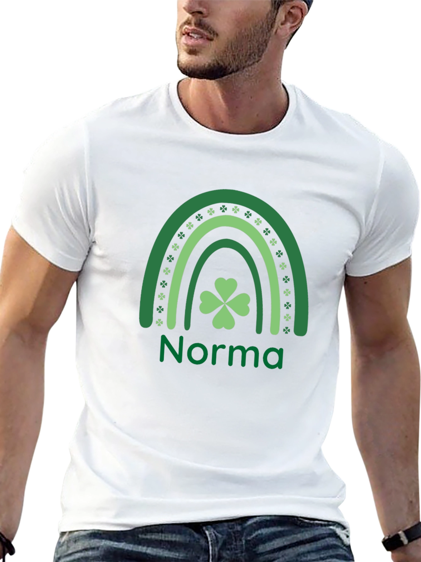 Norma Shamrock Rainbow St. Patricks Day T-Shirt