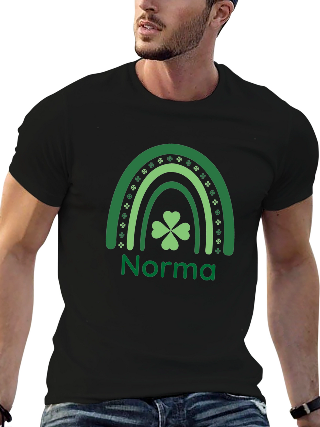 Norma Shamrock Rainbow St. Patricks Day T-Shirt