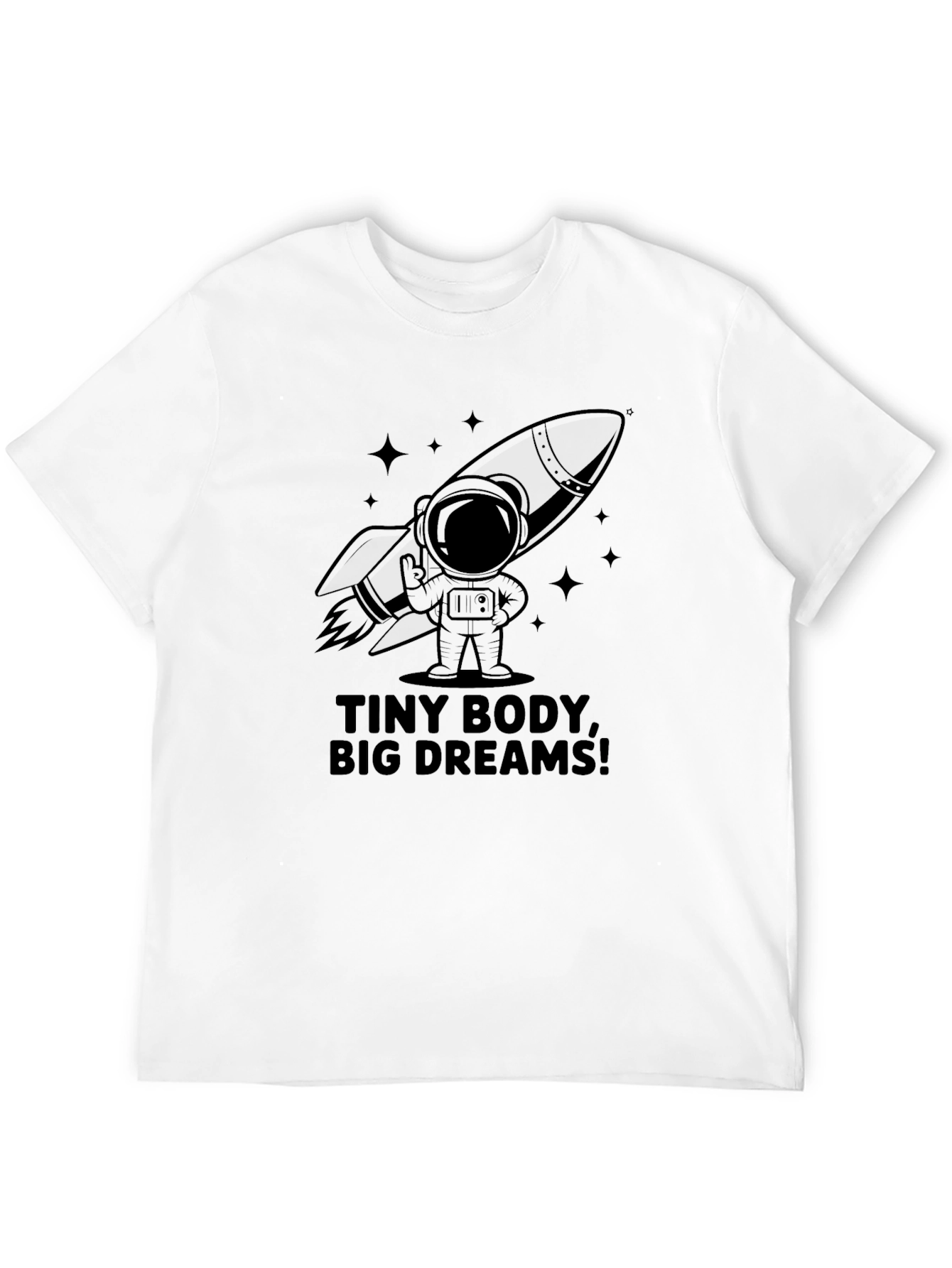 Tiny Body Big Dreams Graphic Tee - Black