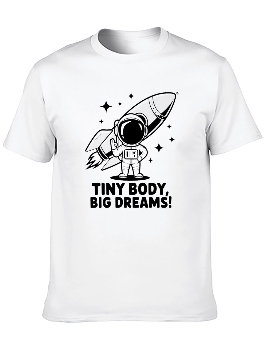 Tiny Body Big Dreams Graphic Tee - Black
