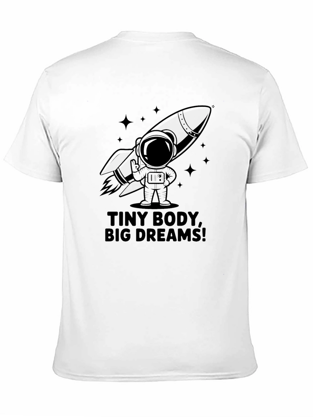 Tiny Body Big Dreams Graphic Tee - Black