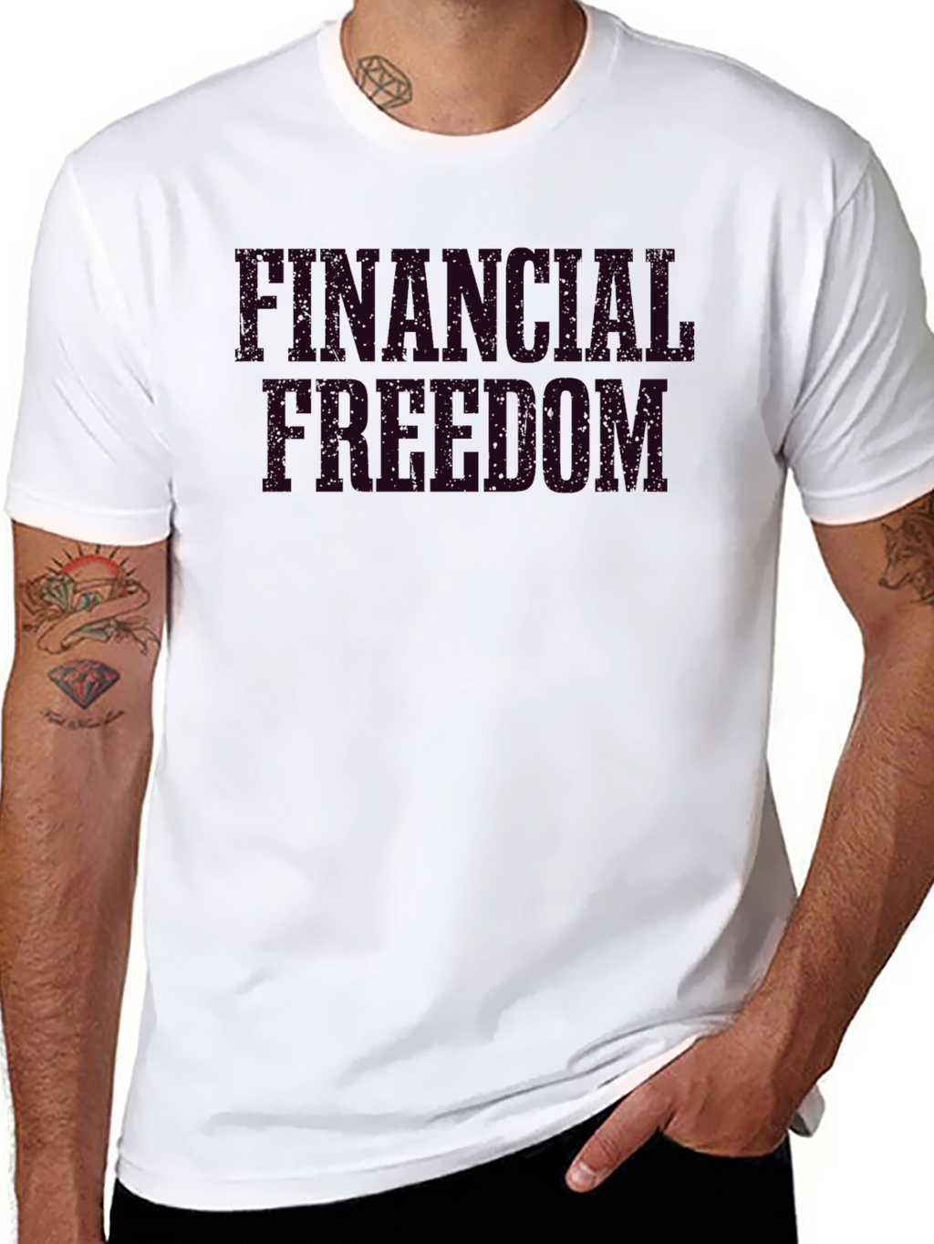 Financial Freedom Black T-Shirt