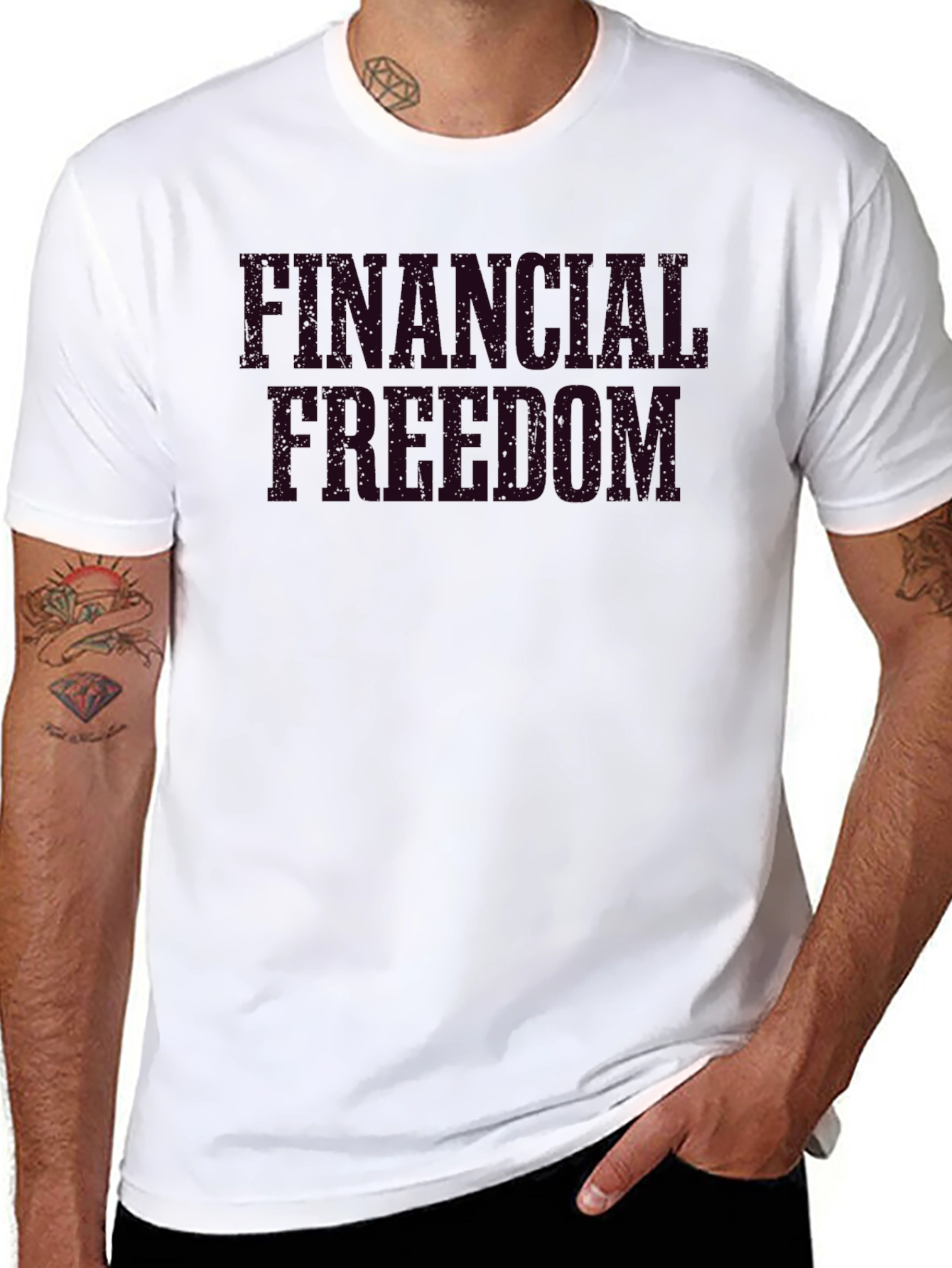 Financial Freedom Black T-Shirt